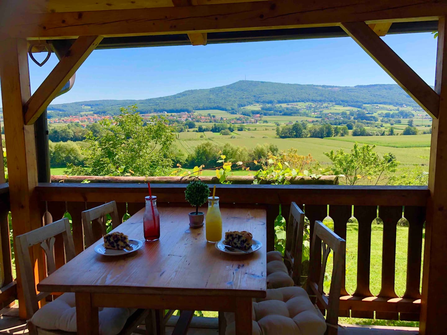 Terrasse des Ferienhauses